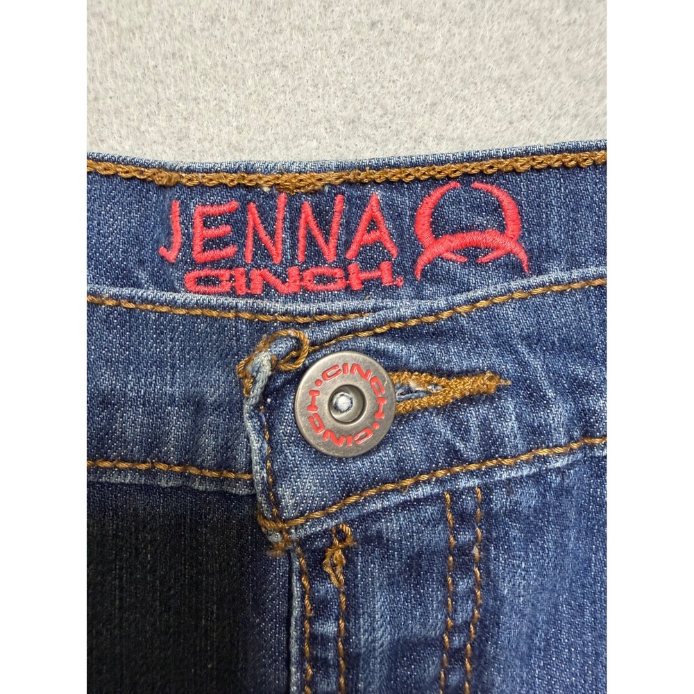 Cinch Jeans Womens 30/9 S Blue Jenna Slim Fit Straight Leg Denim Pants - Picture 4 of 11